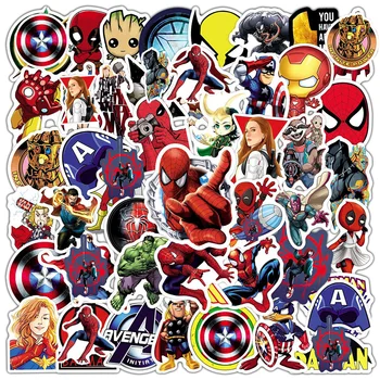 10/30/50 kom. Mix Disney i Marvel Avengers Anime Naljepnice Crtani Superheroj Laptop Prtljaga Skateboard Vodootporne Naljepnica Dječja Igračka