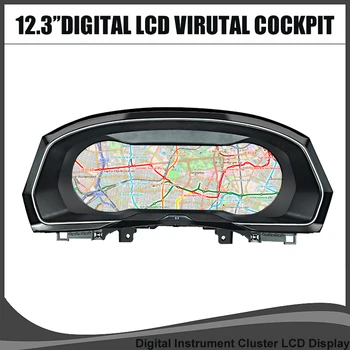 12,3 Digitalna Kontrolna Ploča Virtualne Kabine Za VW PASSAT B8 CC GOLF 6 7 MK7 Tiguan Panel Ploče s Instrumentima, LCD Zaslon Brzinomjer