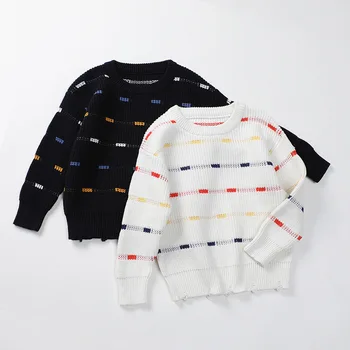2020 Jesen Pletene Džemper Za male dječake, Školska Odjeća Za dječaka, Dječji pamuk pulover u bar casual džemper za mlade 4, 6, 8, 10, 12 godina