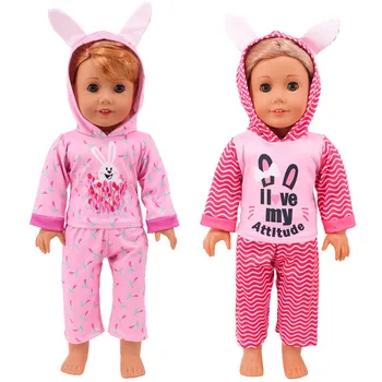 2022 Novi Kaput s Rabbit, Sportski Komplet Odjeće, Lutkarska Odjeća Prikladna Za Dječje Lutke, Odjeća 18 Inča, Američka Odjeća za Djevojčice, Pribor Za Lutke