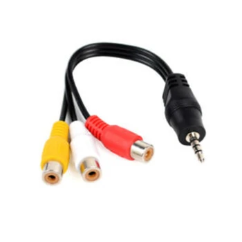 28 CM 3,5 MM priključak, AV Priključak Priključak Za 3 RCA Ženski Audio Video Kabel Kabel Stereo Adapter