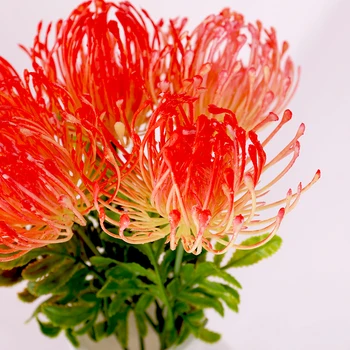 3 kom. Plastični Maslačak genetika krizantema umjetno cvijeće za vjenčanja home dekor lažni cvijet vjenčanje pribor za mladence
