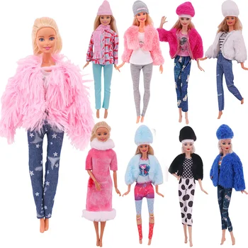 30 cm Barbie Modna Odjeća Kaputi Medo Top Hlače Uzima Kuća Lutaka Pribor Za 11,8 Cm Barbie Igračke Za Djevojčice Darove