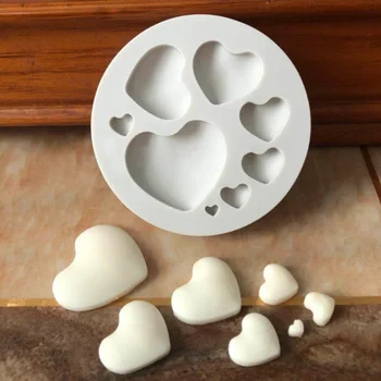 3D Ljubav U Obliku Srca Ukrasne Silikonska Forma za Fondan Keksi, Čokolade Candy Kolač Puding DIY Alata Za Pečenje