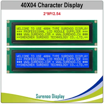 404 40X4 4004 Karakter LCD modul Zaslon LCM Žuta Zelena Plava s Led pozadinskim Osvjetljenjem Ugrađeni kontroler SPLC780D