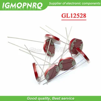 5pcs 12528 светозависимый otpornik фоторезисторный otpornik GL12528 12 mm фоточувствительное otpor 35515 IGMOPNRQ