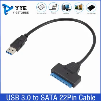 Adapter USB 3.0 na SATA, Sata Kabel USB 3,0 Do 6 Gb/s Podrška za 2,5-inčni Vanjski disk, SSD Hard disk 22-pinski kabel Sata III