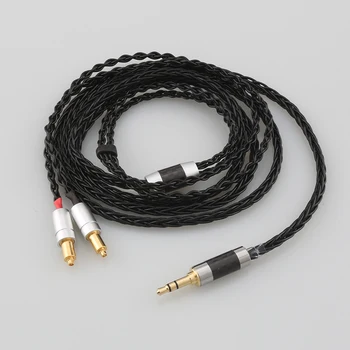 Audiocrast8 Core 7N OCC Crni Pleteni Kabel Za Slušalice Za slušalice Shure SRH1540 SRH1840 SRH1440
