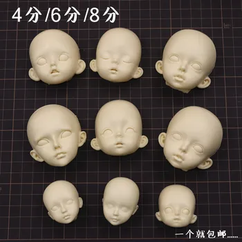 Besplatna Dostava bjd silikonska forma za lice super laka glina soft keramika фондантная oblik lica SD lutka