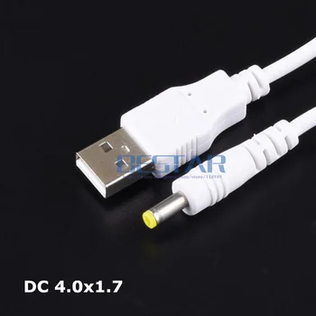 Bijeli USB do 4,0 *1,7 mm /DC 4017 4,0x1,7 mm 4,0 mm x 1,7 mm 4,0 mm/1,7 mm Priključak istosmjernog napajanja kabel za punjenje-ac adapter za 1 M 3 noge