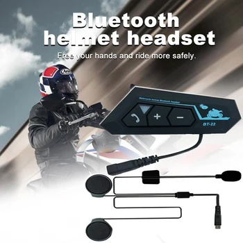Bluetooth Moto Kaciga Slušalica Bežični Hands-free Pozivanje Vodootporan Buke Motor Slušalice s Mikrofonom 1000 mah Baterija