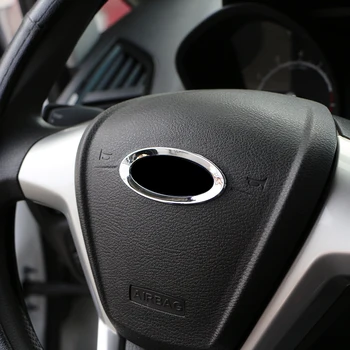 Boja Mog Života volan Automobila ABS Kromirana Maska Logo Prsten Završiti Naljepnice za Ford Focus 2 3 MK3 4 Kuga Escape 2012-2016