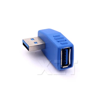 Desno + lijevi kut od 90 stupnjeva USB 3.0 Штекерно-Ženski Adapter je Pretvarač AQJG
