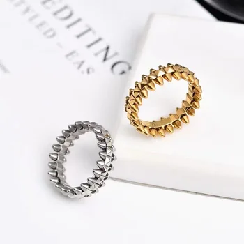 Europski luksuzni nakit, prsten s заклепкой od srebra S925 uzorka