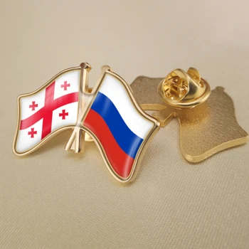 Gruzija i Ruska Federacija Prešla dvostruke Zastave Prijateljstva Igle za Лацканов Broševi Ikone