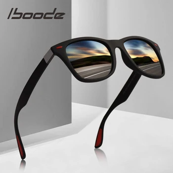 iboode 2021 Vruće Polarizirane Sunčane Naočale Gospodo UV400 Trg Ženske Polarizirane sunčane Naočale Klasični Retro Marke Dizajn Sunčane Naočale Za Vožnju