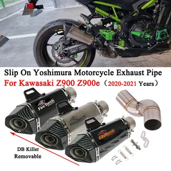 Ispušne Cijevi Moto Modificirana Ispušne Cijevi Srednje Escape Moto ispušni lonac DB Killer Za Kawasaki Z900 Z900e 2020 2021