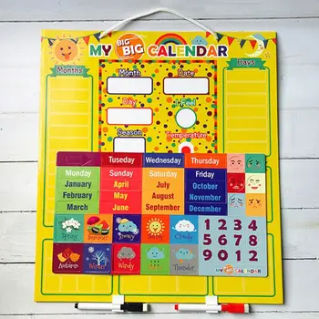 Kalendar Vrijeme Magnetska Ploča Razvoj Trening Obrazovanje Dječje Igračke
