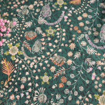 Kukičanje livada cvjetni 80-ih godina Tissun slobode pamuk puplin tkanina za djecu, dječje šivanje tkanine haljina suknja, Uradi sam dizajner tiskanih 0.5 m 
