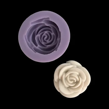 minsunbak Ruža silikonska forma za sapun ručne izrade, Oblik za svijeće, Oblik za Tortu, ukrasi za помадки, Alati Za Pečenje Čokolade