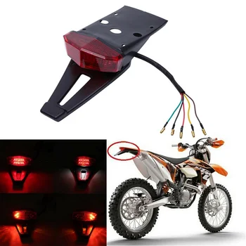 Moto ATV Stražnje LED Svjetlo Stražnje Krilo Stražnje Kočnice Stop-Svjetlo, Upozoravajuća Žaruljica Pokazivača Smjera Enduro za Bobber Dirt Bike Kit