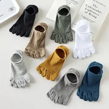 Muške Čarape-papuče, Čvrste Čarape, впитывающие znoj Čarape-čamaca, Kratke Čarape Do Gležnja, Prozračna Pamučna Čarape sa pet prstiju