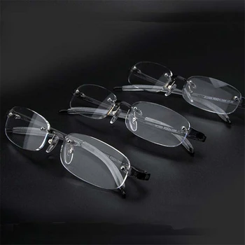 Nove bez okvira Gotove Naočale za Kratkovidnost Muške, Ženske Ultra Rimless Kratkovidan Kratkovidan Naočale -100 ~ -400