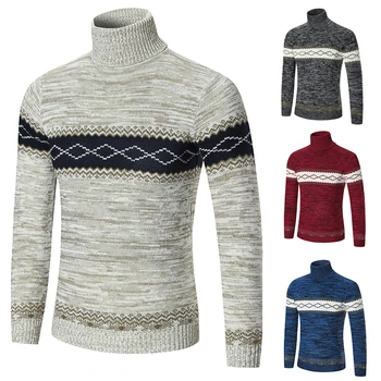 Novi muški Univerzalni Moderan Džemper u Europskom i američkom stilu, Jednostavan i Popularan Pulover s dijamantima, Šivana Džemper Za muškarce