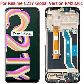 Novi Originalni Za Realme C21Y Globalna Verzija LCD zaslon s Okvirom 6,5 