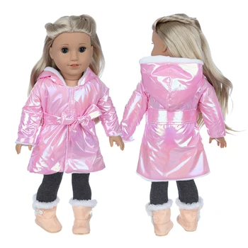 novi roza odijelo, pogodan za lutke American Girl, 18-inčni lutkarska odjeća, obuća nije uključena.