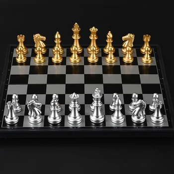 Obiteljske Dječje Društvene Igre Putovanja Stručno Zabava Magnetska Igra Šah Veliki High-End Šahovski Set Scacchiera