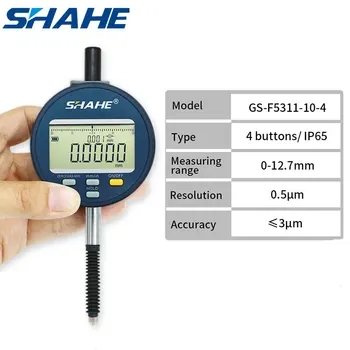 Precizni alati Alat SHAHE 0-12,7 mm Rezolucija 0,5 mikrona Digitalni Indikator Mjerni Pokazatelj Mjerni Alati IP65 Prašinu i vodootporan