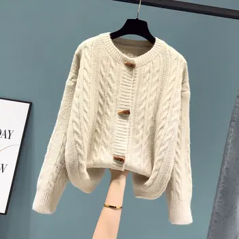Proljeće i jesen do 2022, moderan novi ženski džemper, kaput, kardigan, ženska трикотажная donja košulja, tanak zapadni stil
