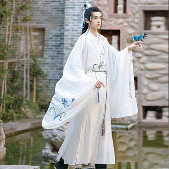 RIJEČ ČAST Dnevno Za odrasle Originalna muška odjeća Hanfu Wei Jing Drevni stil Drevni odijelo Nesalomljiv Kineski stil