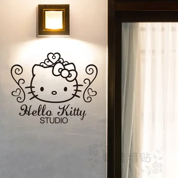 Sanrio Naljepnice Crtani Film Hello Kitty Zidove Dječje Sobe Hostela Slatka Ukrasne Naljepnice Home Dekor Naljepnice Za Prozore