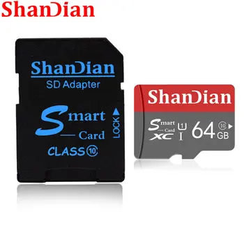 SHANDIAN Mini Smart-Kartica od 128 GB i 64 GB Smart Kartica SD Siva Class10 Flash 32 GB 16 GB memorijska Kartica za Smartphone/Tablet Skladište