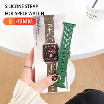 Silikon remen Za Apple Watch band 8 49 mm 42 mm 38 mm gumeni remen za sat narukvica iWatch band za seriju 7 SE 5 4 3 2 1se 45 mm 41 mm