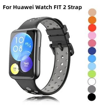 Silikon Remen Za Huawei Watch FIT 2 Band smartwatch correa Narukvica Prozračni Sportski narukvica Huawei watch fit2 Pribor