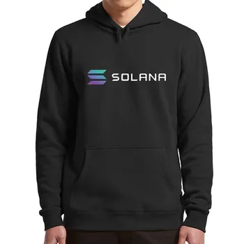 Solana SOL Blockchain Crypto Majica DeFi NFS Web3 Essential Hoodies Osnovni Muške Zimske Pulover Azijski Veličina