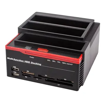 Svestrana Vanjska priključne stanice Za hard disk SSD s tri odjeljaka za USB 3.0 na SATA IDE za 2,5 