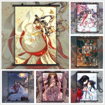 Tian Guan Qi Fu Anime Plakati Platnu Hua Cheng/Ce Dug Zidne Plakate Wall Art Ukras Dnevnog Boravka Slika Kućni Dekor