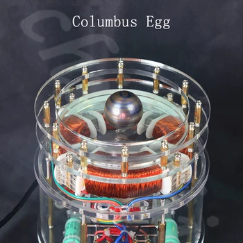 Trening Prikaz Znanost Obrazovanje Tehnologija Ukras Kreativni Proizvod Jaje Kolumbo Mali Kolut Tesla Rotirajuće Magnetsko Polje