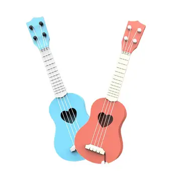 Ukulele 4 Žice Havajski Havajski Mini-Gitara, Glazbeni Instrumenti Obrazovne Edukativne Igračke - Plava i Roza Boja