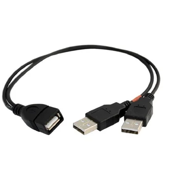 USB Y računalo single-point двухточечный kabel za prijenos podataka USB Kabel Dvostruki Razdjelnik Kabel Ženski na USB 2.0 Muški Produžni kabel za napajanje
