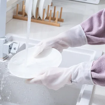 Zhang Ji Rukavice za pranje kuhinje od PVC-a, Čiste i Čvrste, Za Pranje Odjeće, Rukavice Za čišćenje Posuđa Za kuhanje i kuhinje