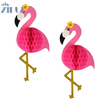 Zilue 2 kom./lot Pink Flamingo Cell Loptu Papira Cvijeće Loptu Svadbena Dekoracija Večernje Cell Balon Dekoracija za Dječju dušu