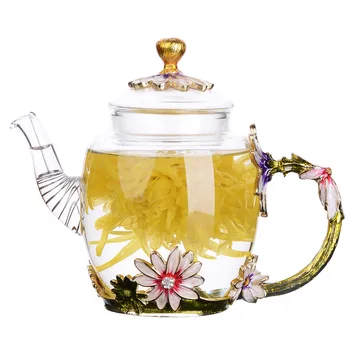 Čaj sa ručno oslikanim kung - fu, toplinu stakleni čajnik jedan beznačajan, эмалированный boji čaj s mjehurićima, high-end okusom kuhalo za čaj