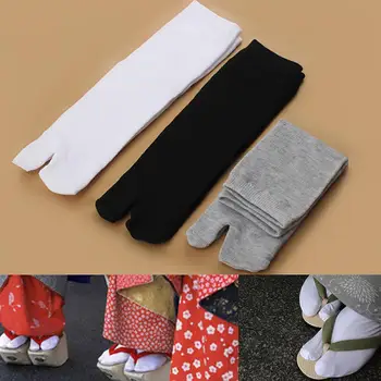 Čarape-täby Na udaljenosti od Japanskom Stilu, Ljetni Vlaknast Čarape Sa Dva Prsta, Crni Kimono, Japanke, Sandale S Prorezom, Ninja, Bijele Čarape-Таби