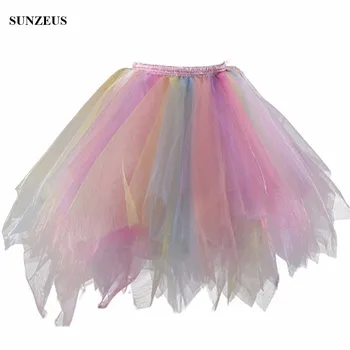 Šarene Donje Suknje Čipka Donja Suknja Kratka Djevojke Hoepelrok Bujne Plesne Enaguas Novia Suknja-paket Za Odrasle