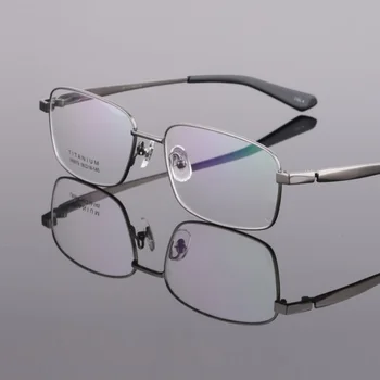 širina-145 Okviri za naočale od čistog titana, poslovni gospodo rimless za naočale pri kratkovidnosti, okvira za naočale, s punim obruč, optički rimless za bodove na recept, gospodo rimless za naočale